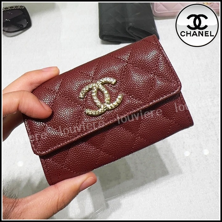 【可愛い♪】CHANEL フラップ カードケース