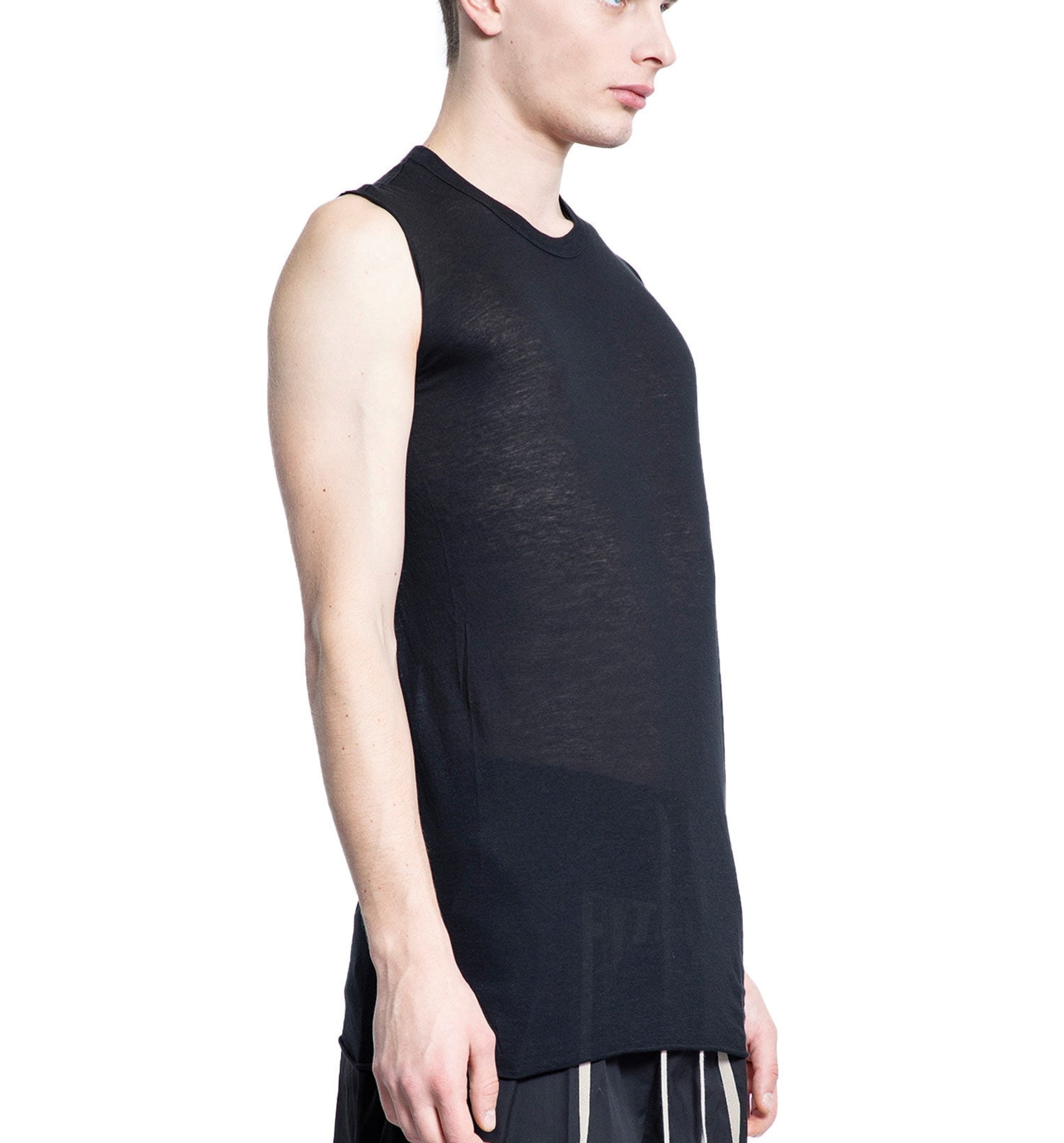 RICK OWENS ハリウッド ベーシック ノースリーブTシャツ Rick Owens☆ハリウッドベーシック ノースリーブTシャツ