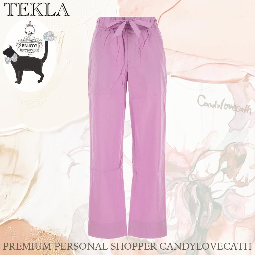インナー・ルームウェアその他 TEKLA Dark Pink Cotton Pyjamas Pant