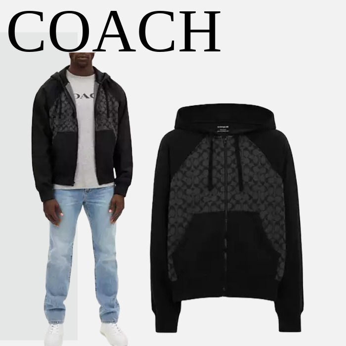 【COACH】Signatureフルジップフーディー 在庫確認くださいCO827 org.jpg