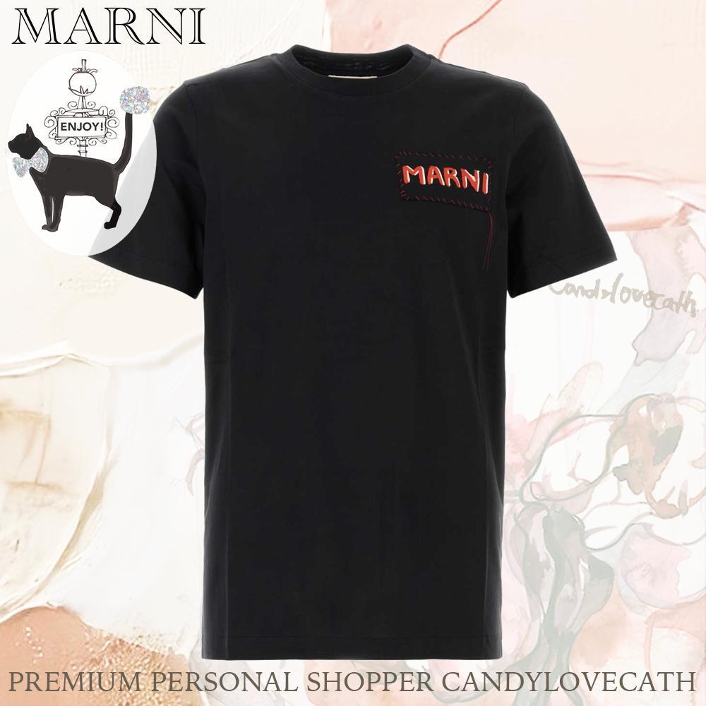 Tシャツ・カットソー MARNI Black Jersey T-Shirt