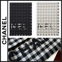 25P CHANEL リバーシブル♡ギンガムチェックストール