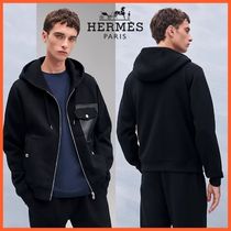 【洗練されたデザイン】HERMES 上品 フルジップパーカー