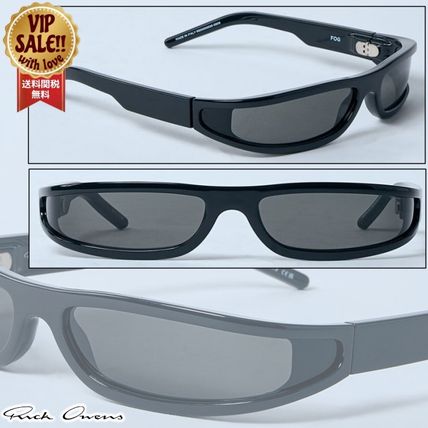 【関税込み】Rick Owens ブラック Porterville Davis サングラス Rick Owens Black Porterville Davis Sunglasses - Accessories