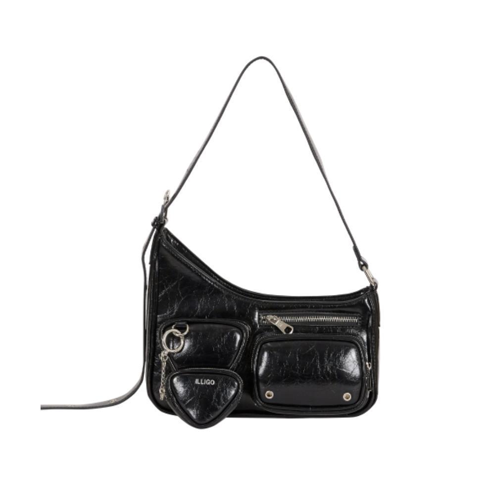 ◇ILLIGO◇ triangle pocket bag black
