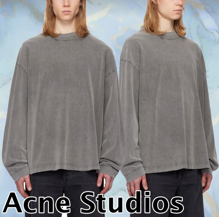 【Acne Studios】グレー リラックスフィット 長袖Tシャツ