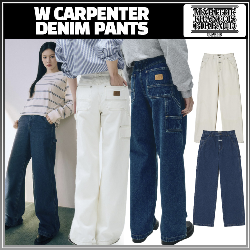 25SS新作カジュアル【MARITHE】W CARPENTER DENIM PANTS★送料込