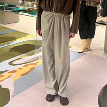 LOEWE リラックスフィット リヨセル トラウザーズ パンツ プリーツ トラウザーズ（コットン&シルク） ブラック - LOEWE