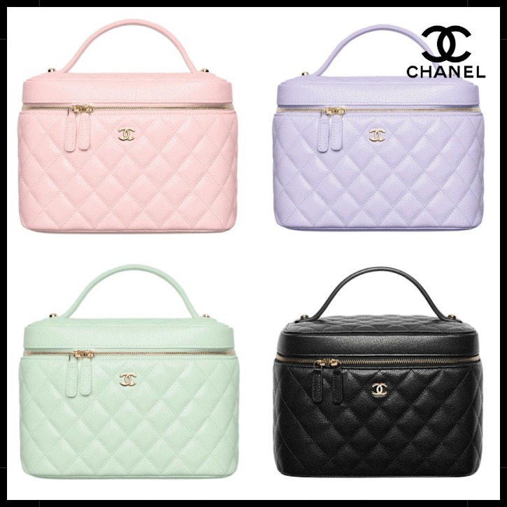 【春カラー♪ギフトにも】CHANEL マトラッセ バニティー バッグ