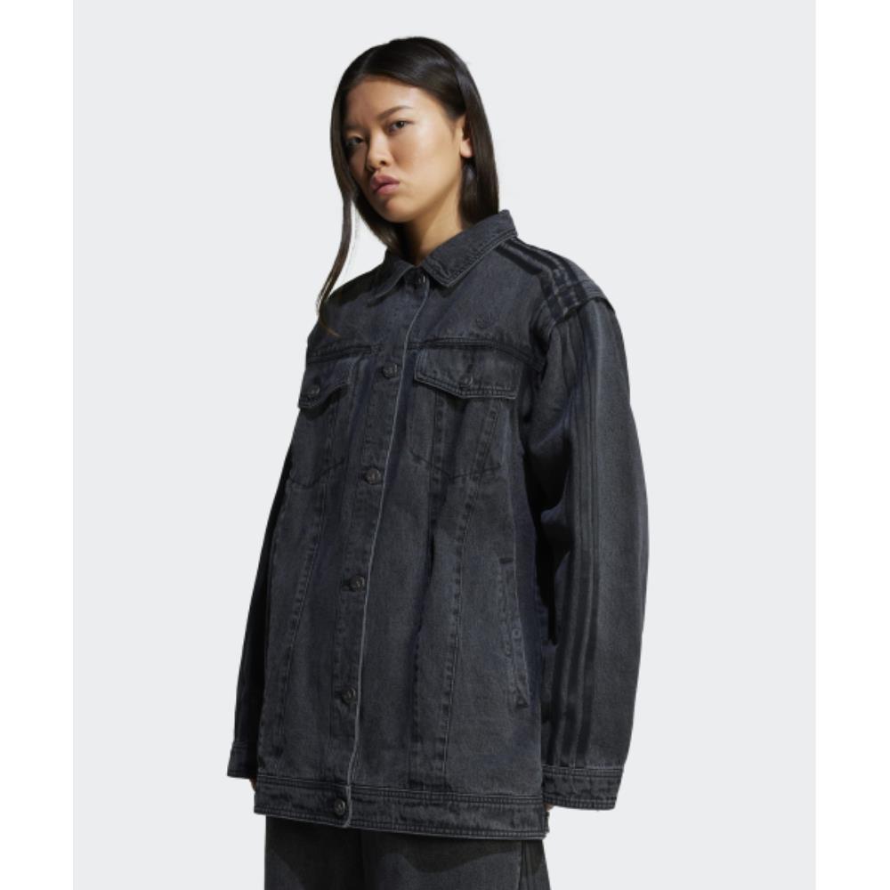ジャケット adidas ADILENIUM 3 2-in-1 Denim Shirt Jacket Black JY8882