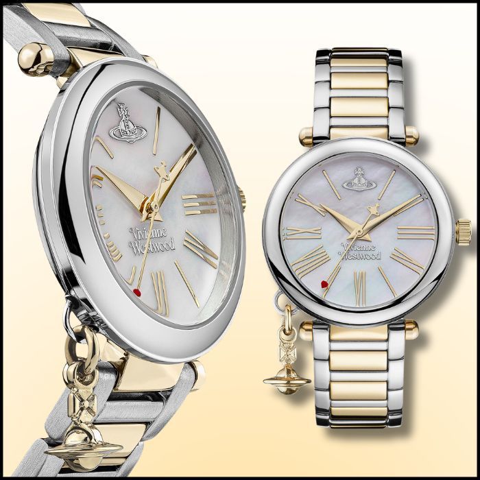 Vivienne Westwood 2トーンオーブチャーム腕時計 32mm