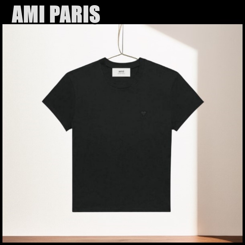 AMI PARIS アミ パリス ハート ロゴT 刺繍 半袖 UTS003.724