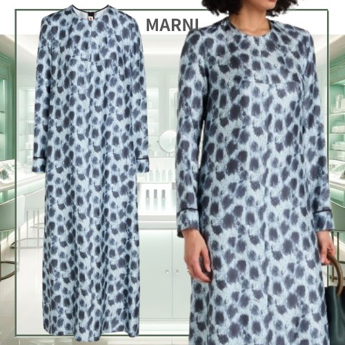 ■MARNI■シルクツイル マキシワンピース