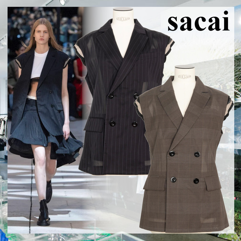 国内より1WEEK【sacai】High Twist Voile Vest