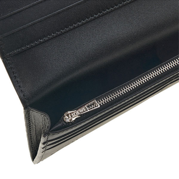 LOEWE☆25SS ロゴ ソフトレザー ウォレット 長財布 ブラック LOEWE☆25SS ロゴ ソフトレザー ウォレット 長財布 ブラック 長財布
