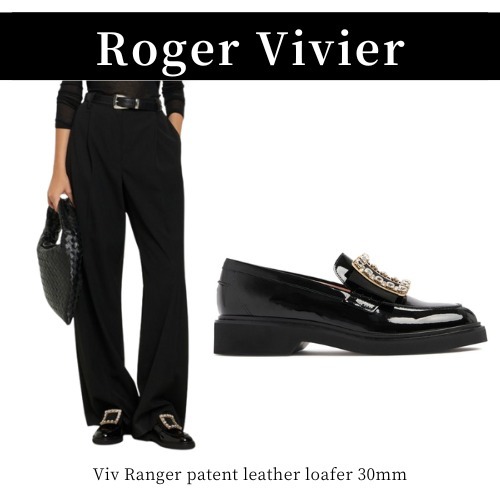 Roger Vivier◆Viv Ranger パテントレザーローファー 30mm