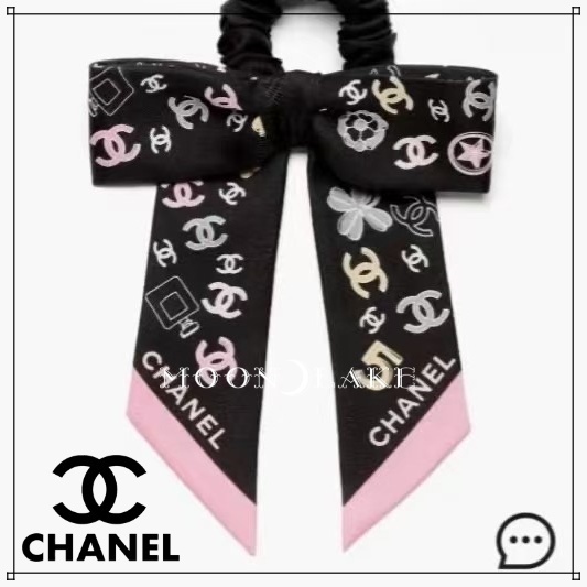 ≪25SS★≫CHANEL シュシュ リボン ロゴ 可愛い