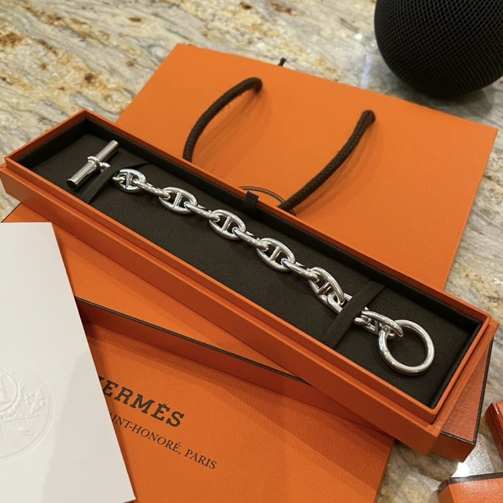 大人気☆優美【HERMES】シェーヌダンクルブレスレット GM