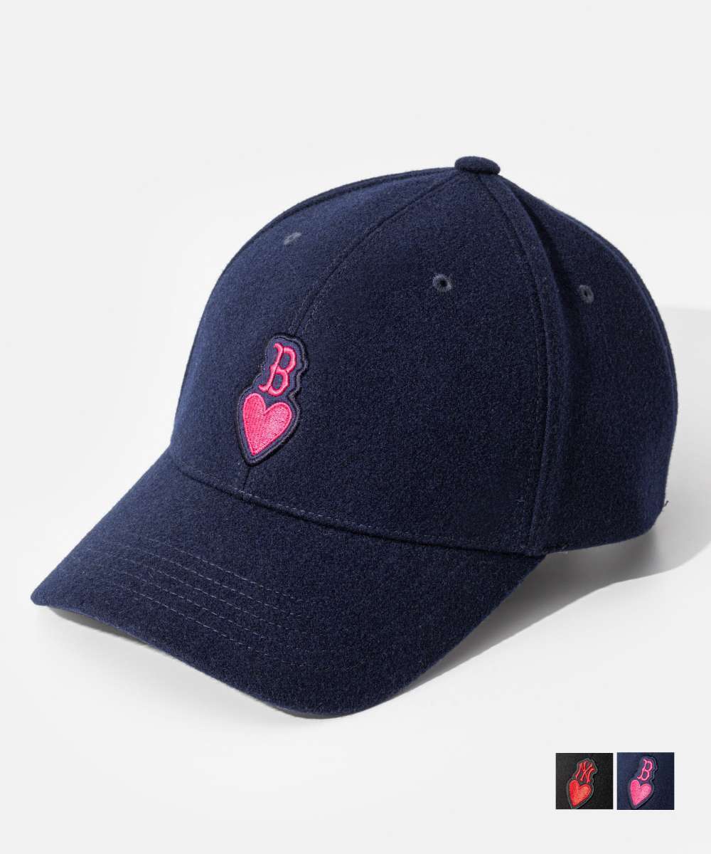 MLB Korea Heart Wool Structured cap 3ACPH0136 キャップ