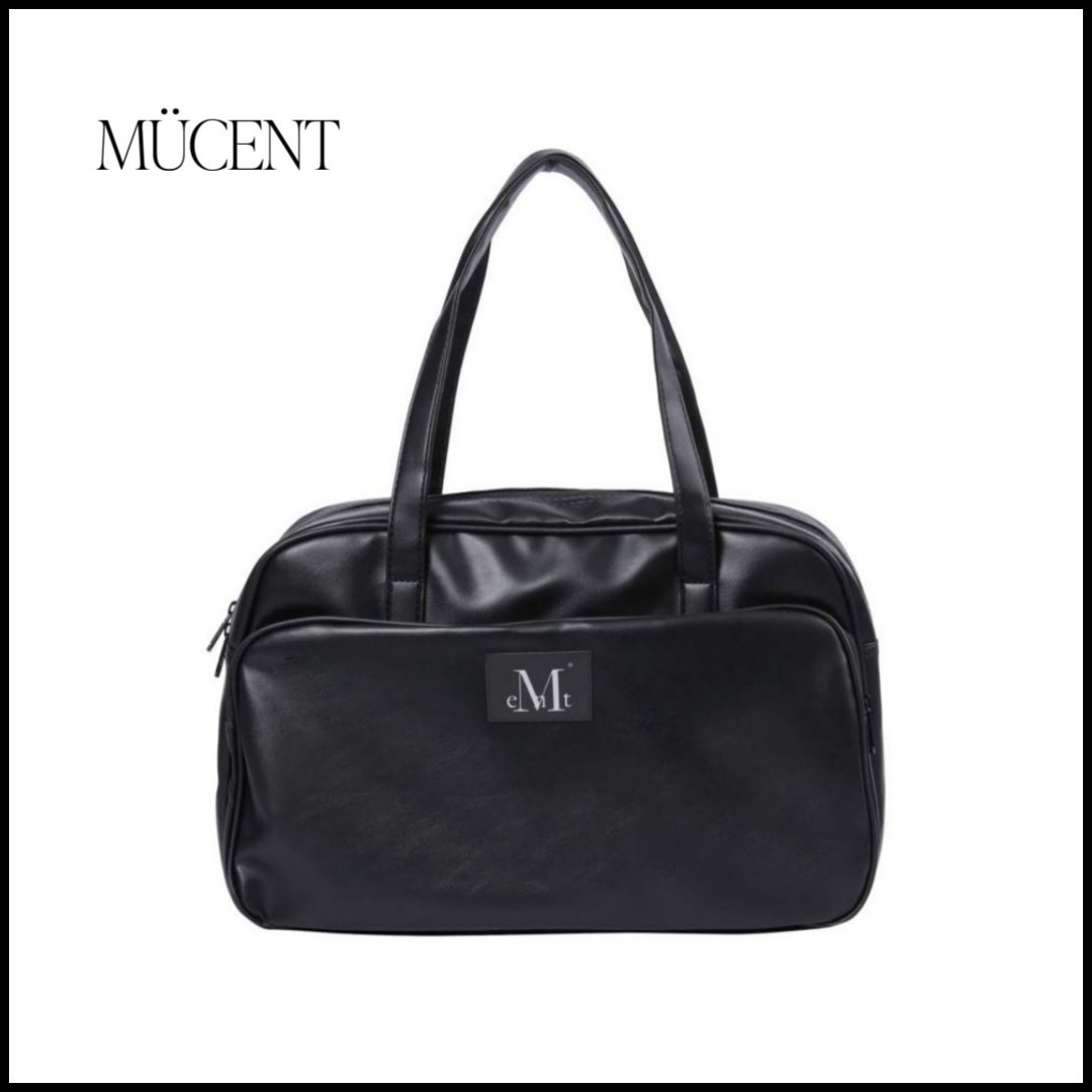 ショルダーバッグ・ポシェット [MUCENT] YANDE FRONT POCKET BIG LEATHER TOTE BAG UNISEX