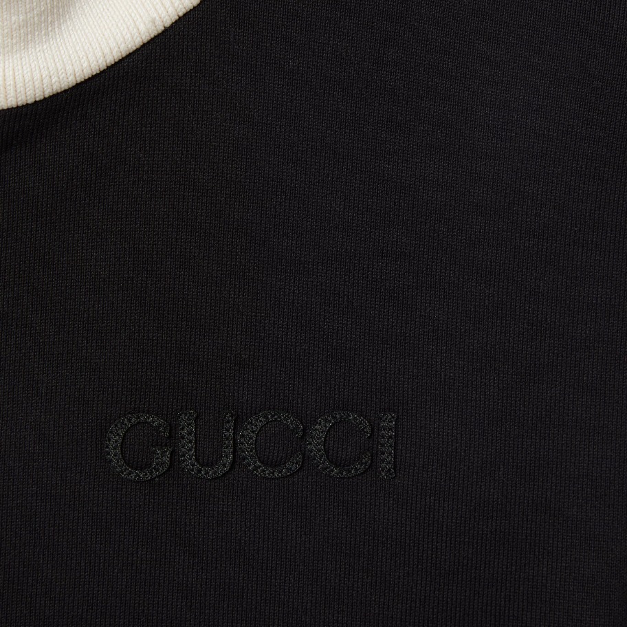 GUCCI《コットン フリース ジップ ジャケット》ブラック 直営店