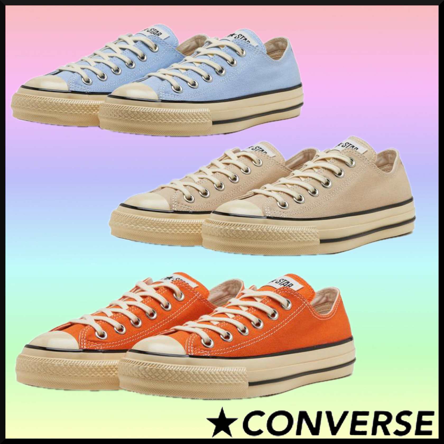 大人気★CONVERSE オールスター US エイジドカラーズ OX