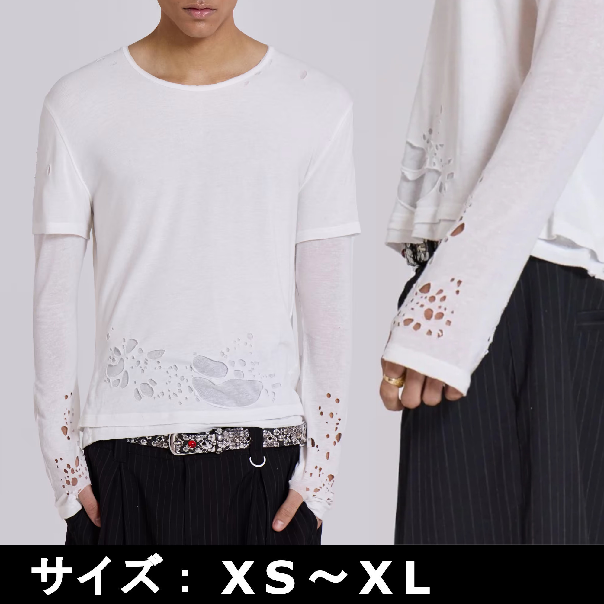 JADED LONDON ゴーストダブルレイヤー ミスト ロングスリーブ