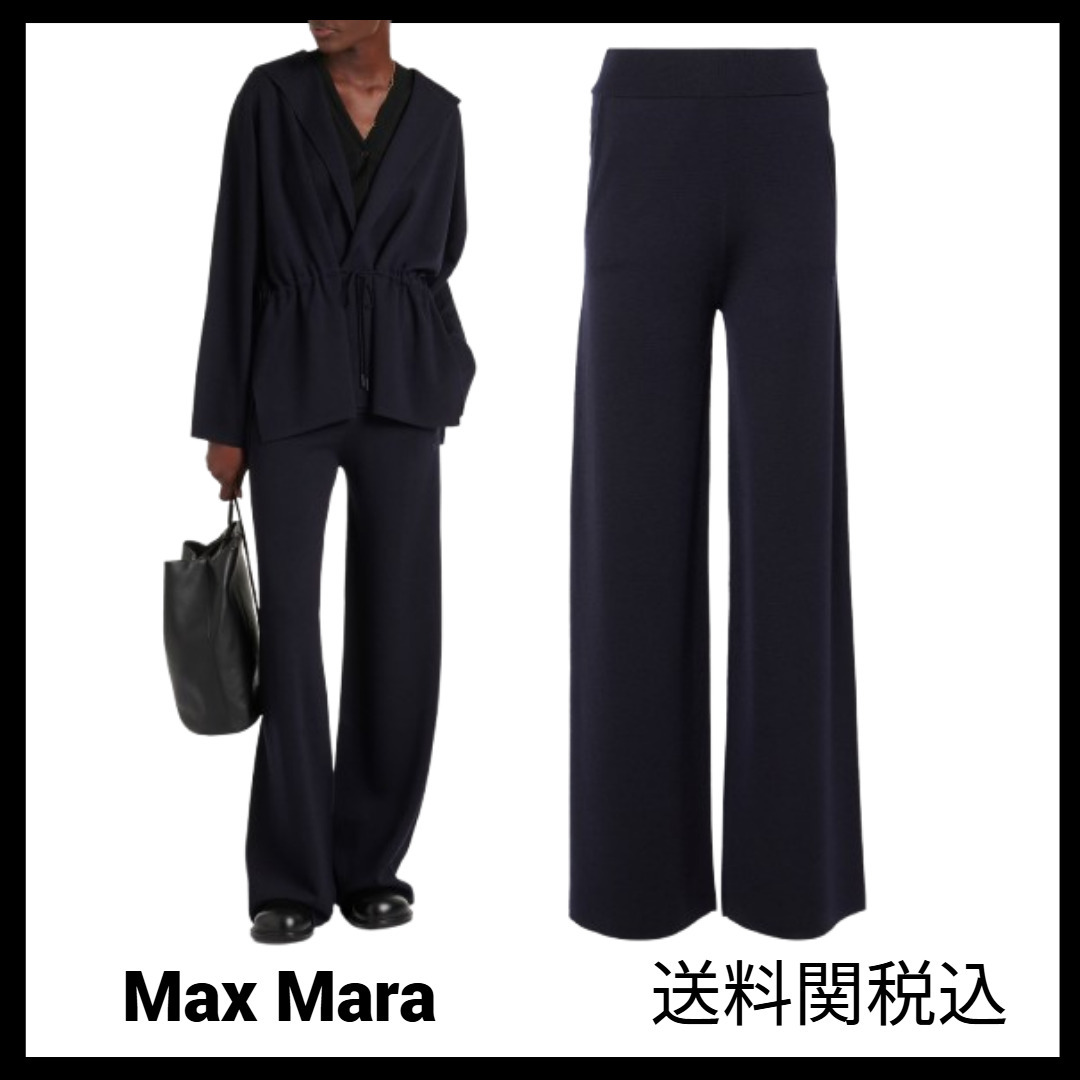 送料関税込★Max Mara★ウィルマヴァージンウールワイドパンツ