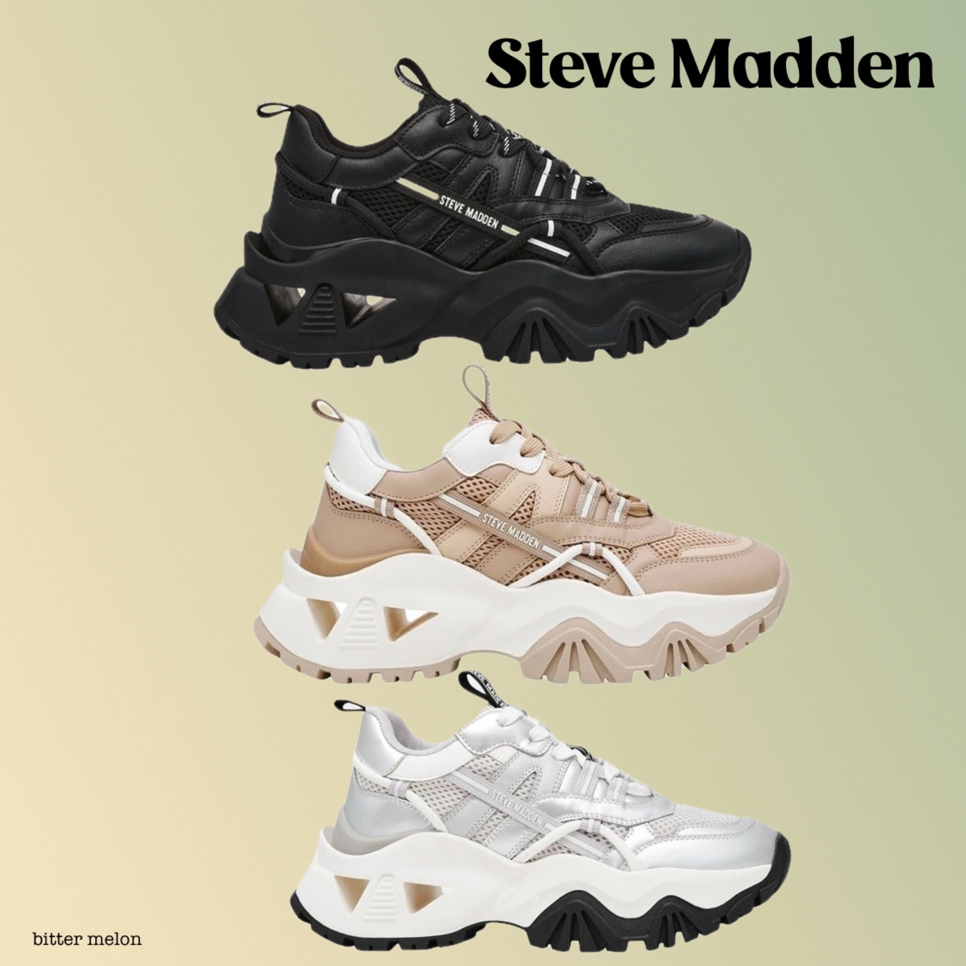 Steve Madden ◆ Fatale 厚底 スニーカー ヒール 6.2cm