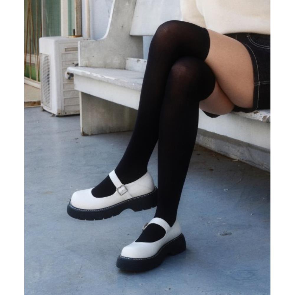 ローファー・オックスフォード saltandchocolate Round Toe Stitch Mary Jane Flat 412315004 4