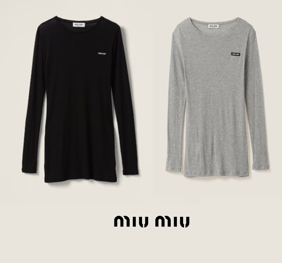 【芸能人着用商品 新シーズン】Miu Miu セミシアー ドレス