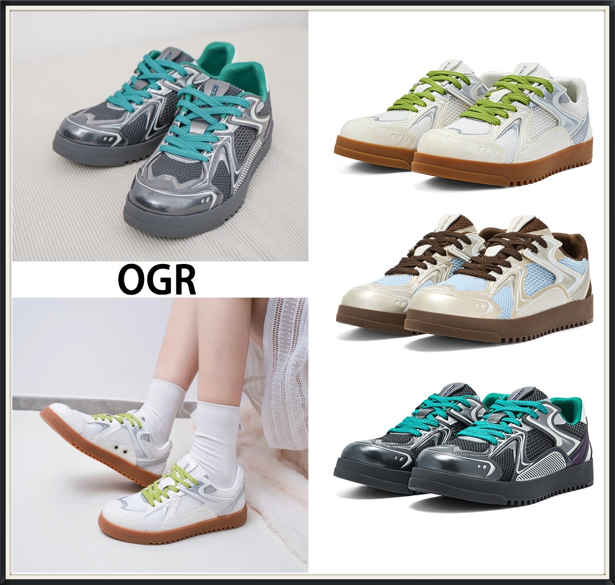 人気◆OGR*FTUBA GT-Trainerファッション 厚底スニーカー 男女OK