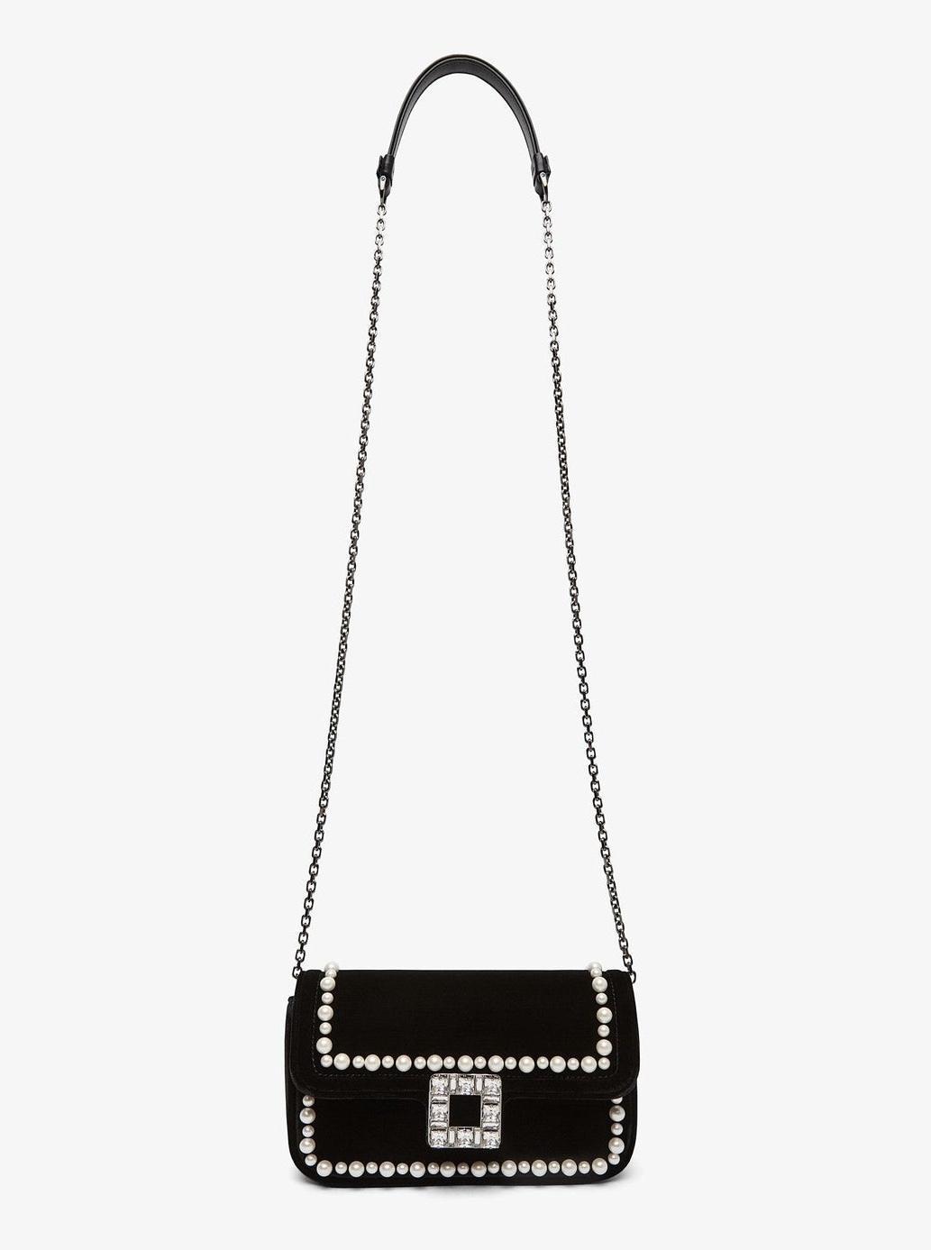 [Roger Vivier]ジュ・ド・フィーユ クラッチ ベルベット Roger Vivier】ジュ ドゥ フィーユ ベルベットクラッチ