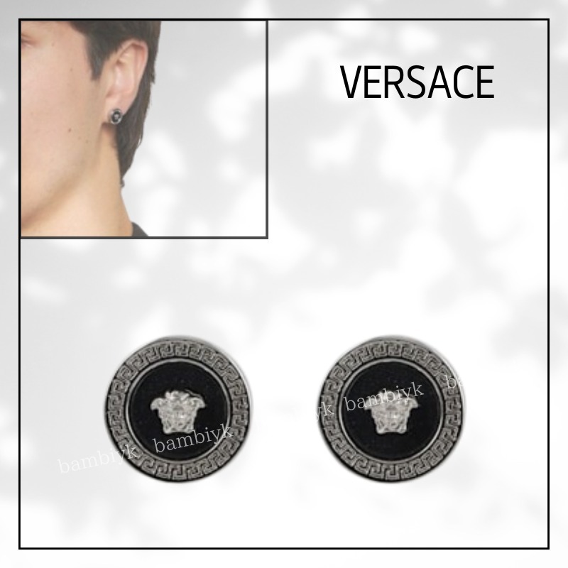 送料無料【VERSACE】エナメル メドゥーサ スタッド ピアス