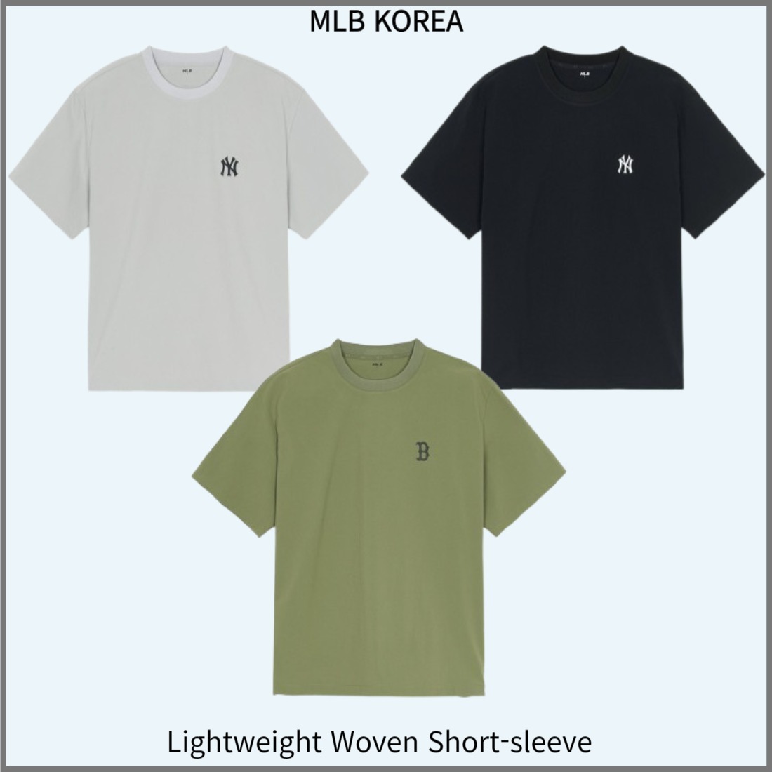 MLB■Lightweight Woven Short-sleeve★送料込