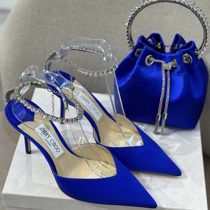 ジミーチュウ Saeda 8.5cm キラキラ パンプス Jimmy Choo