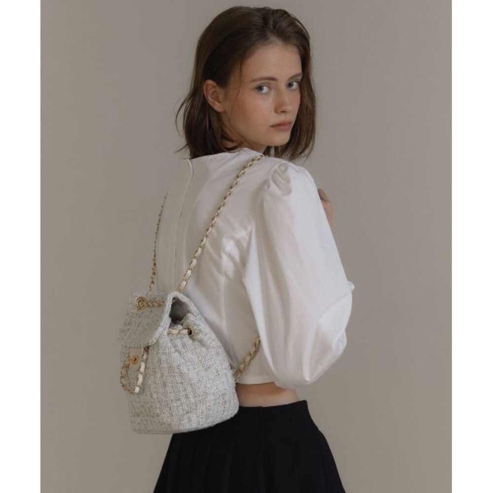 ★ANOETIC★ ANC TWEED CLASSIC BACKPACKIVORY m1037_1103961