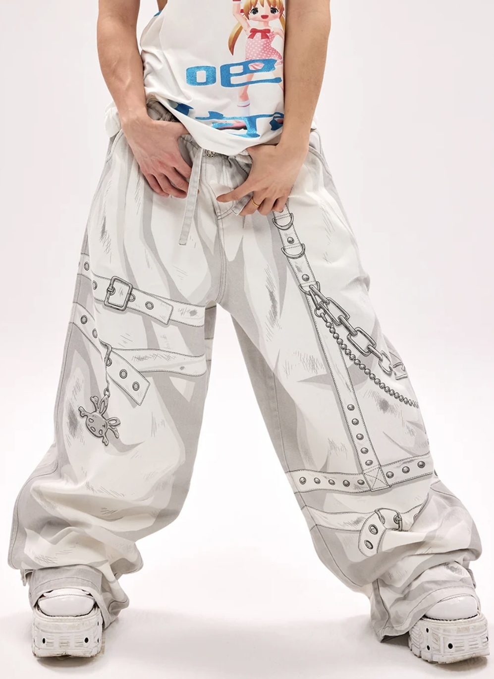 国内で当店のみ CFIERCE - VALOR WHITE JEANS