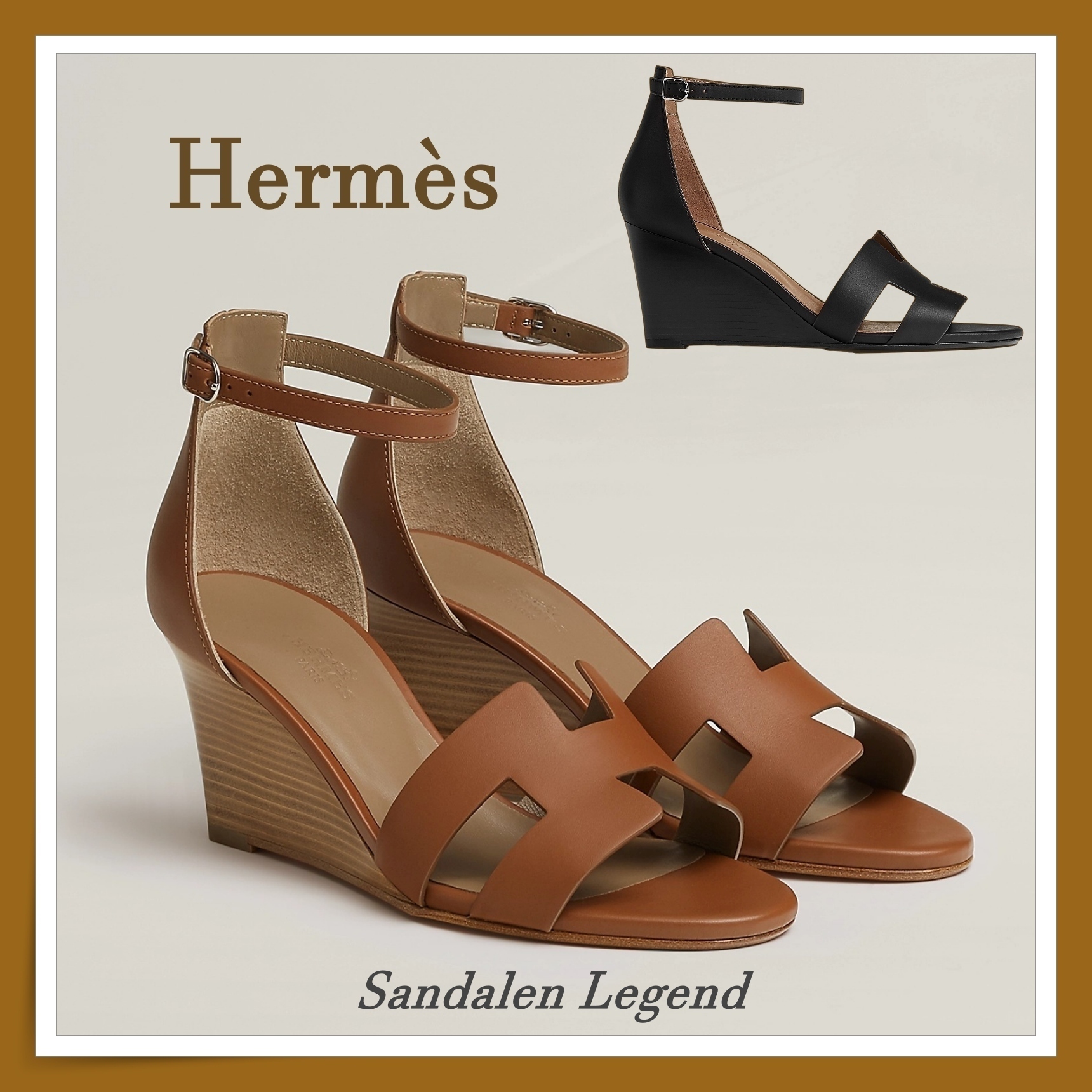 【HERMES】スタイルアップ効果も☆サンダル レジェンド