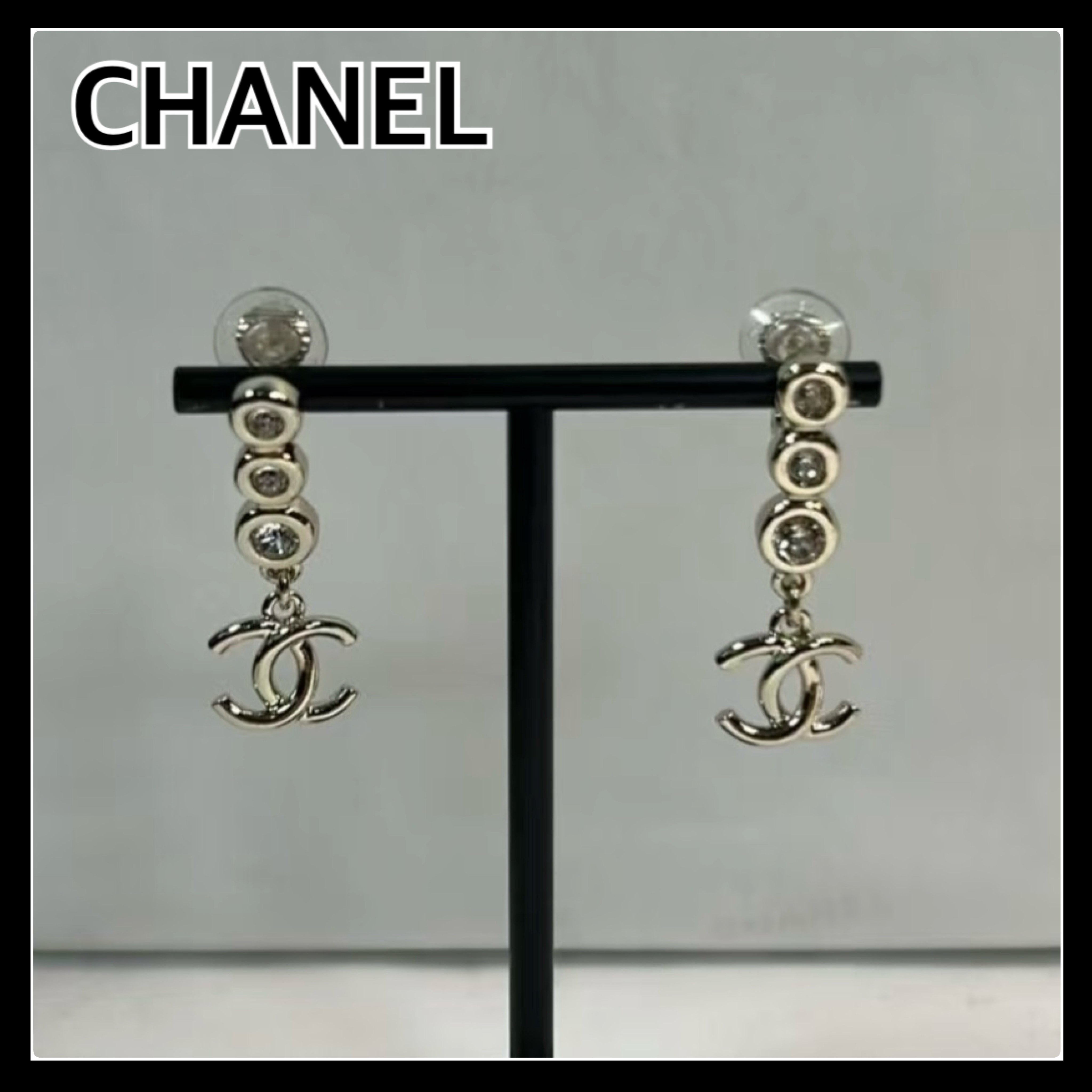 揺れるCCマークが上品で可愛い【CHANEL】25S クリスタル ピアス