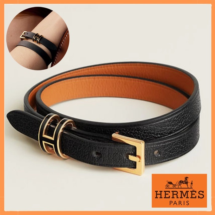 【エレガンス宿る逸品】 HERMES Pop H Double Tour ブレスレット