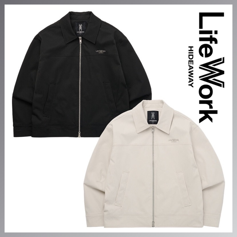 【韓国 LifeWork】ベーシックカラートラッカージャケット