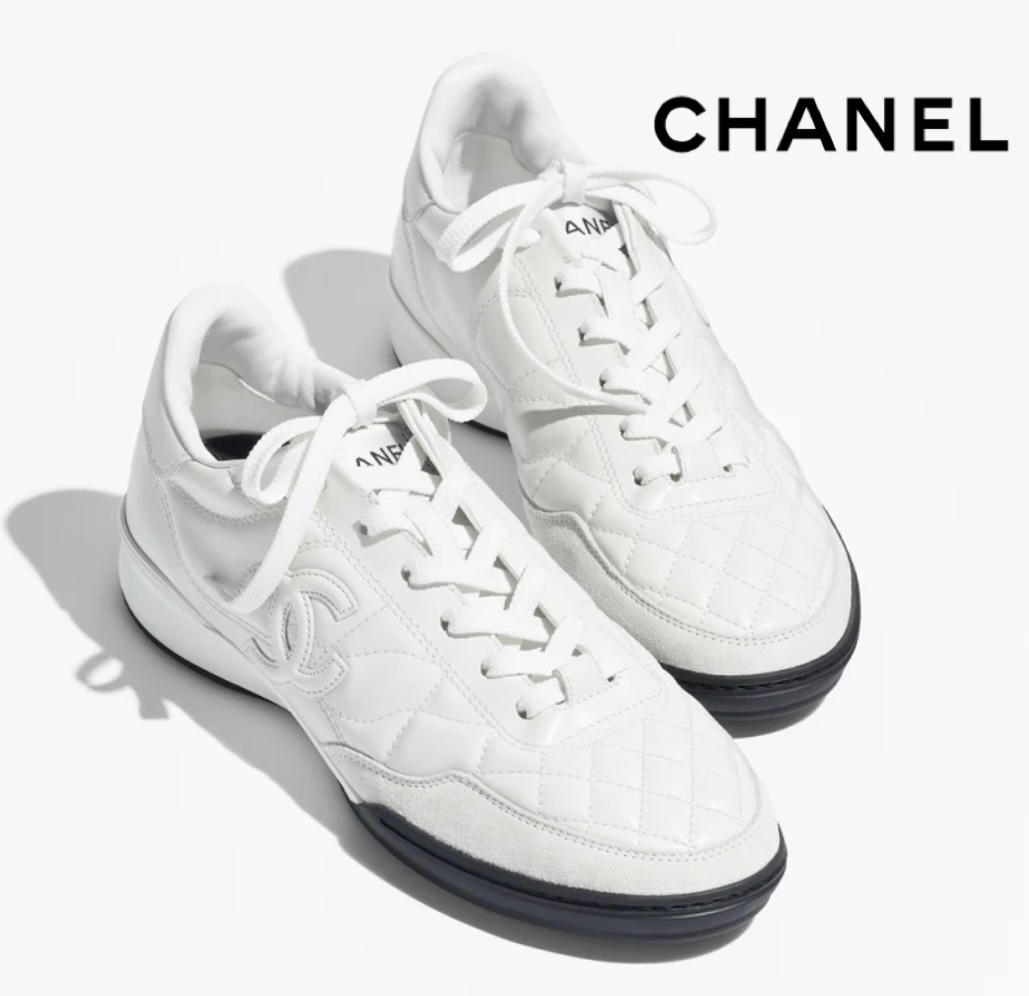 【25S*キルティングがかわいい♪】CHANEL スニーカー CCロゴ