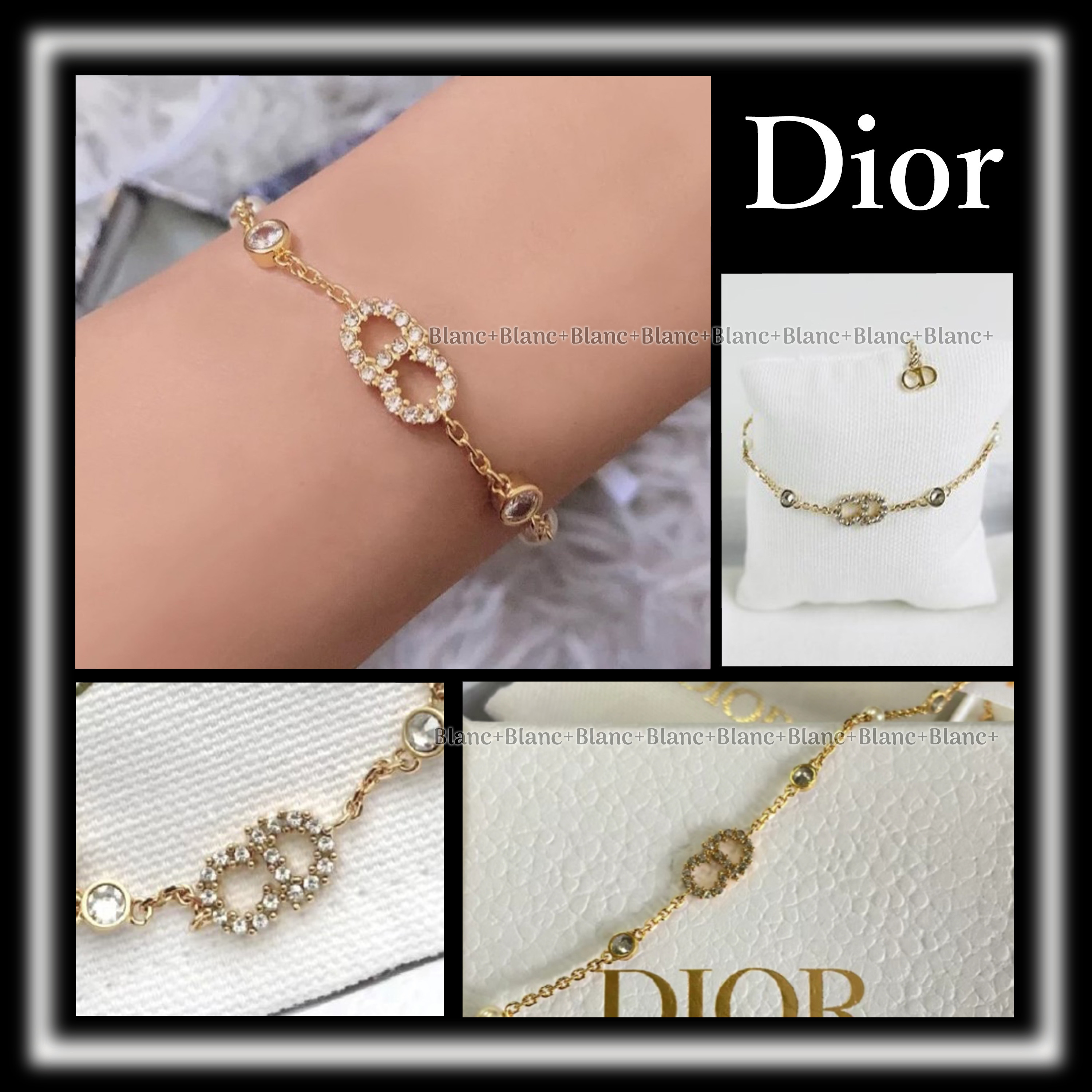 キラキラロゴ♡【Dior】Clair D Lune ブレスレット