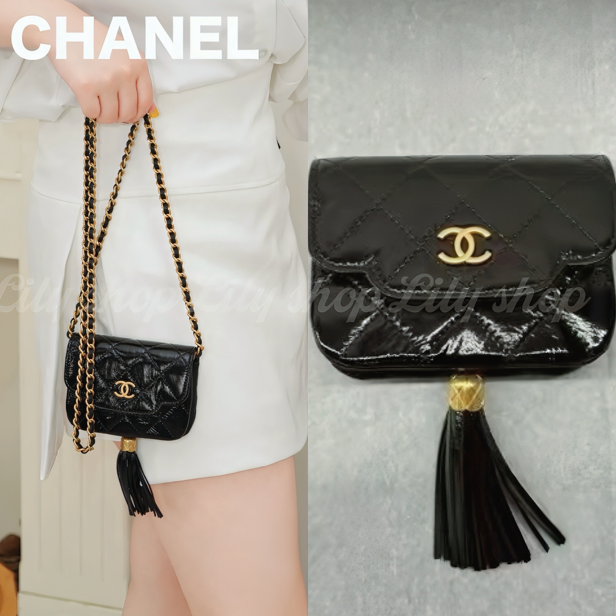 大人気【CHANEL】ミニバッグ チェーンクラッチ 財布