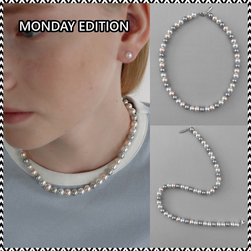 《MONDAY EDITION》 Blushing Pearls Necklace