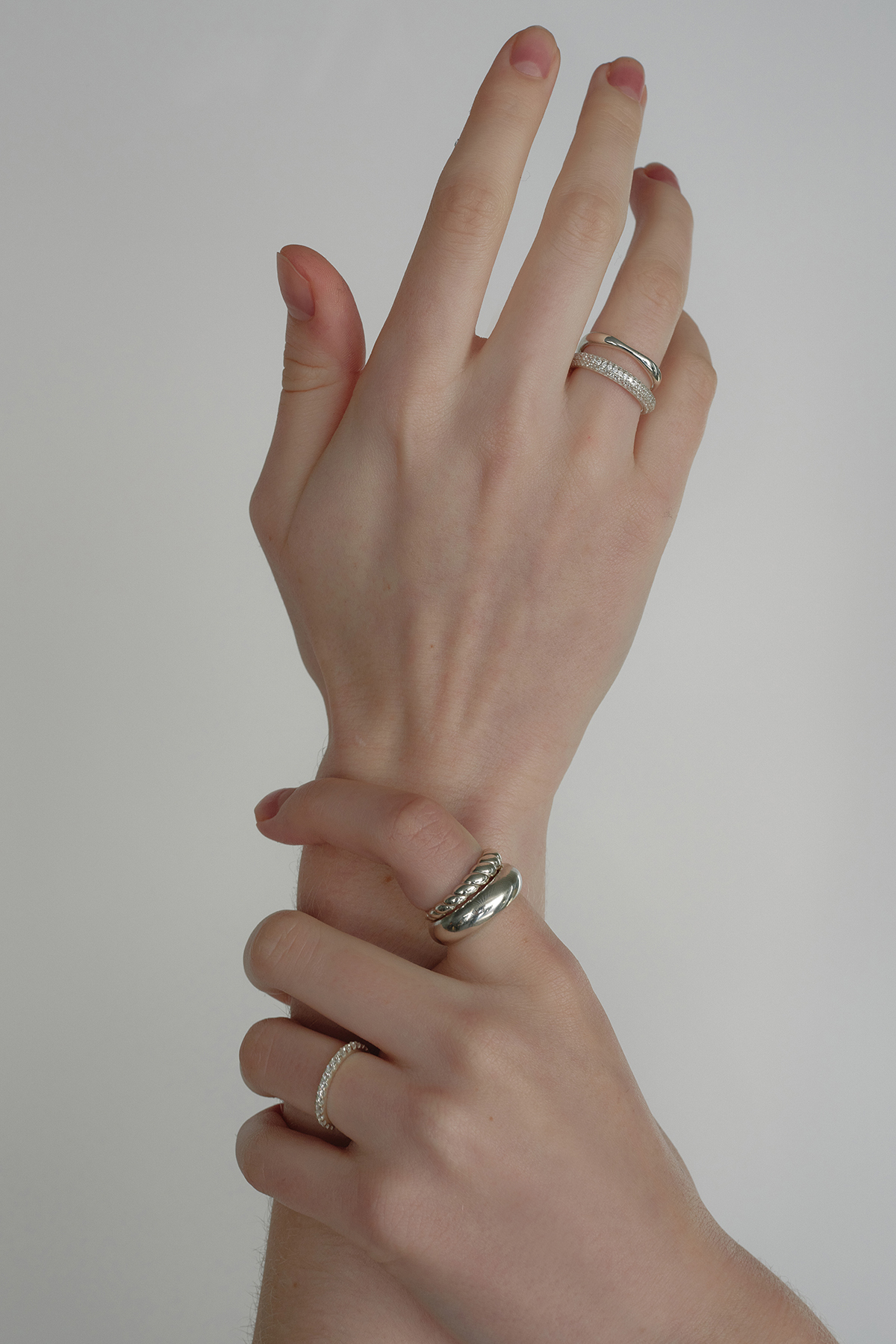 《MONDAY EDITION》 Pave Cubic Dome Ring