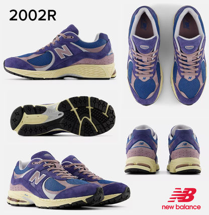 ニューバランス 2002R ライトクリーム パープル メンズ