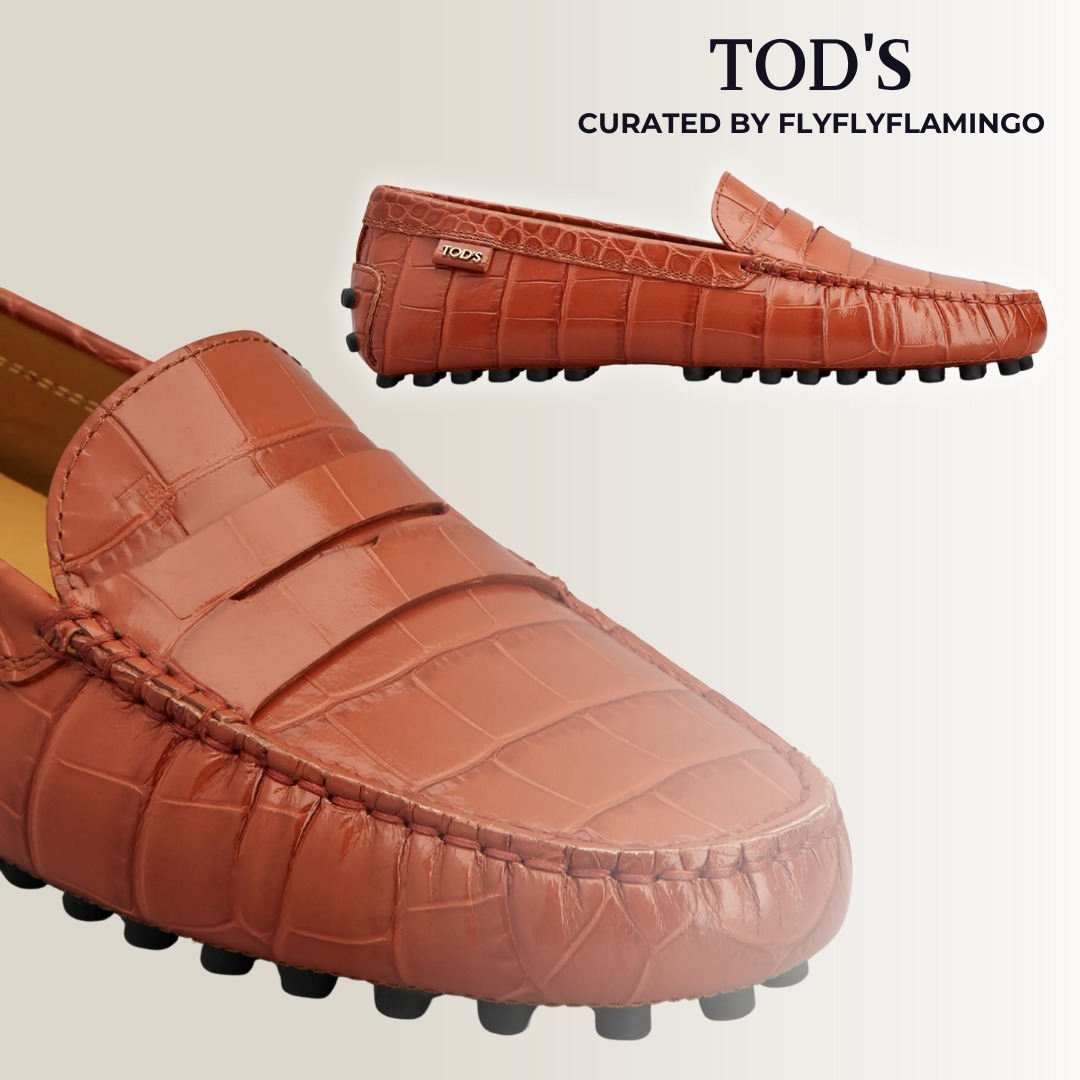 TOD'S【トッズ】Gommino クロコ ペニー ドライバー ローファー