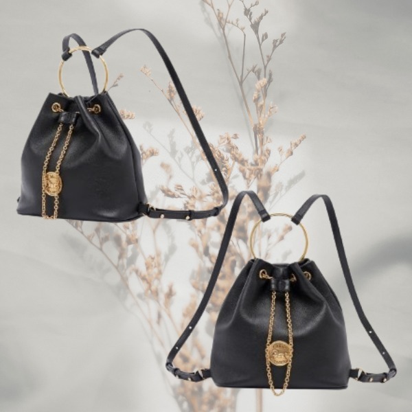 【CHLOE】小さなバックパック グレインレザーストラップ